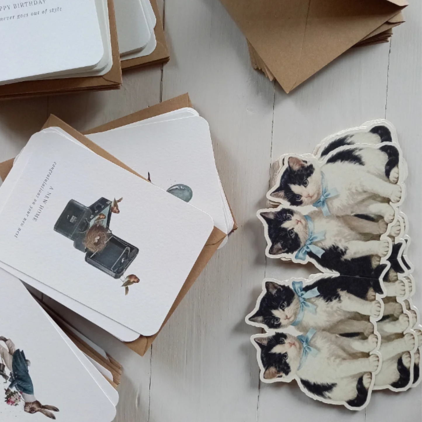 Dubbele kaart met envelop | a purrfect card