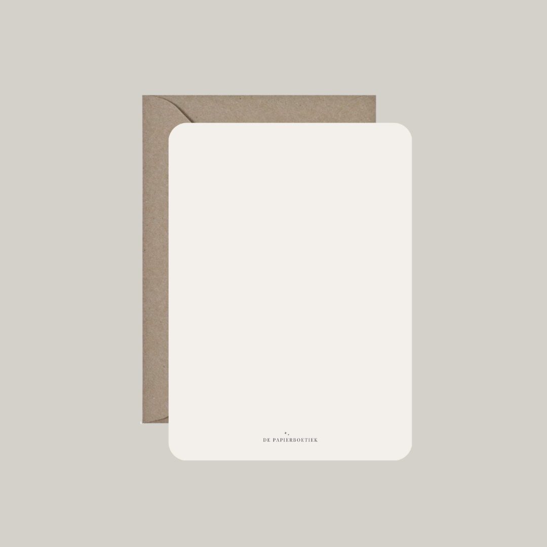 Kaart met envelop | geboortebloem januari