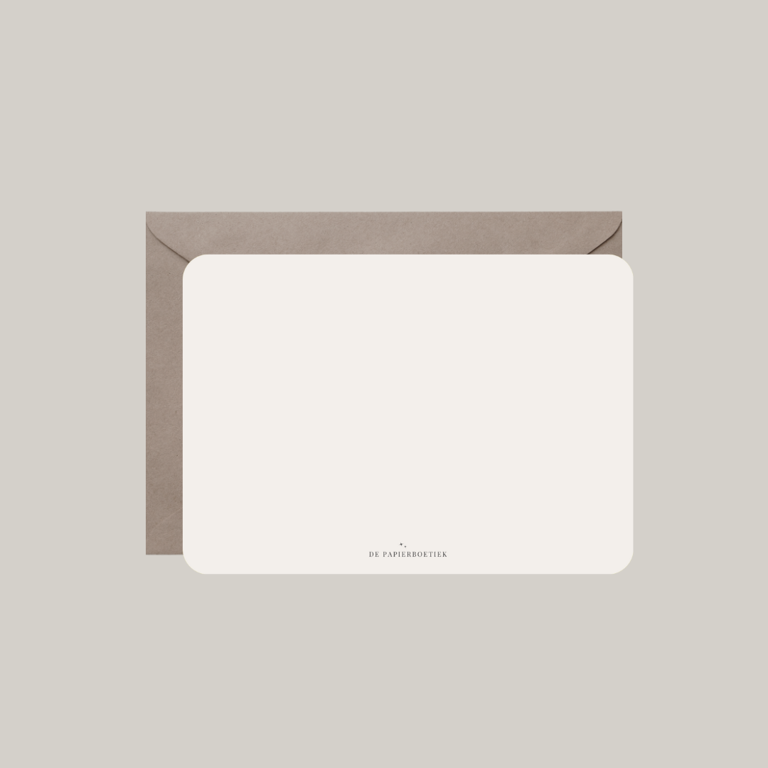 Kaart met envelop | merci beaucoup!