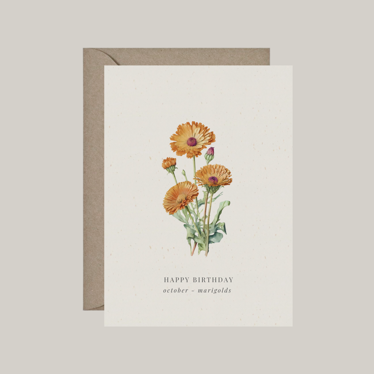 Geboortebloemen | 12 verjaardagskaarten met envelop