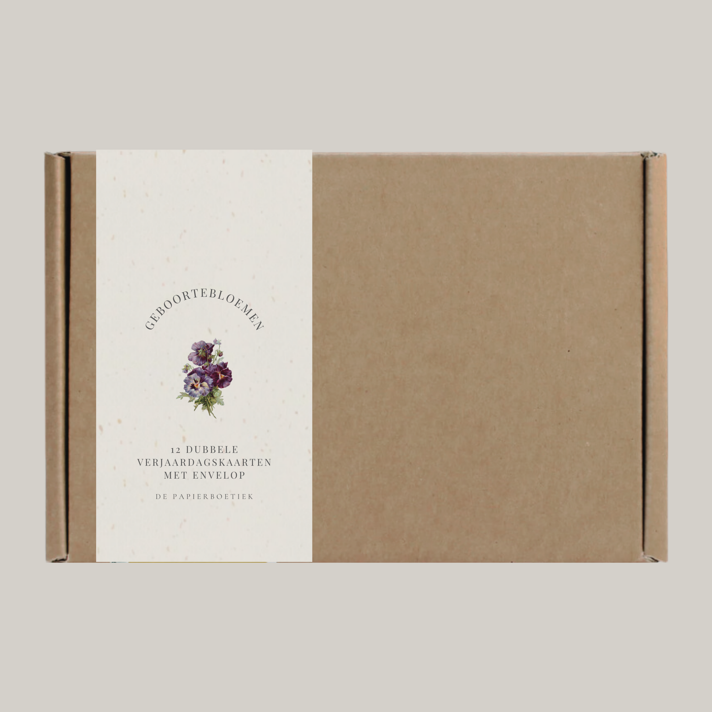Geboortebloemen | 12 verjaardagskaarten met envelop