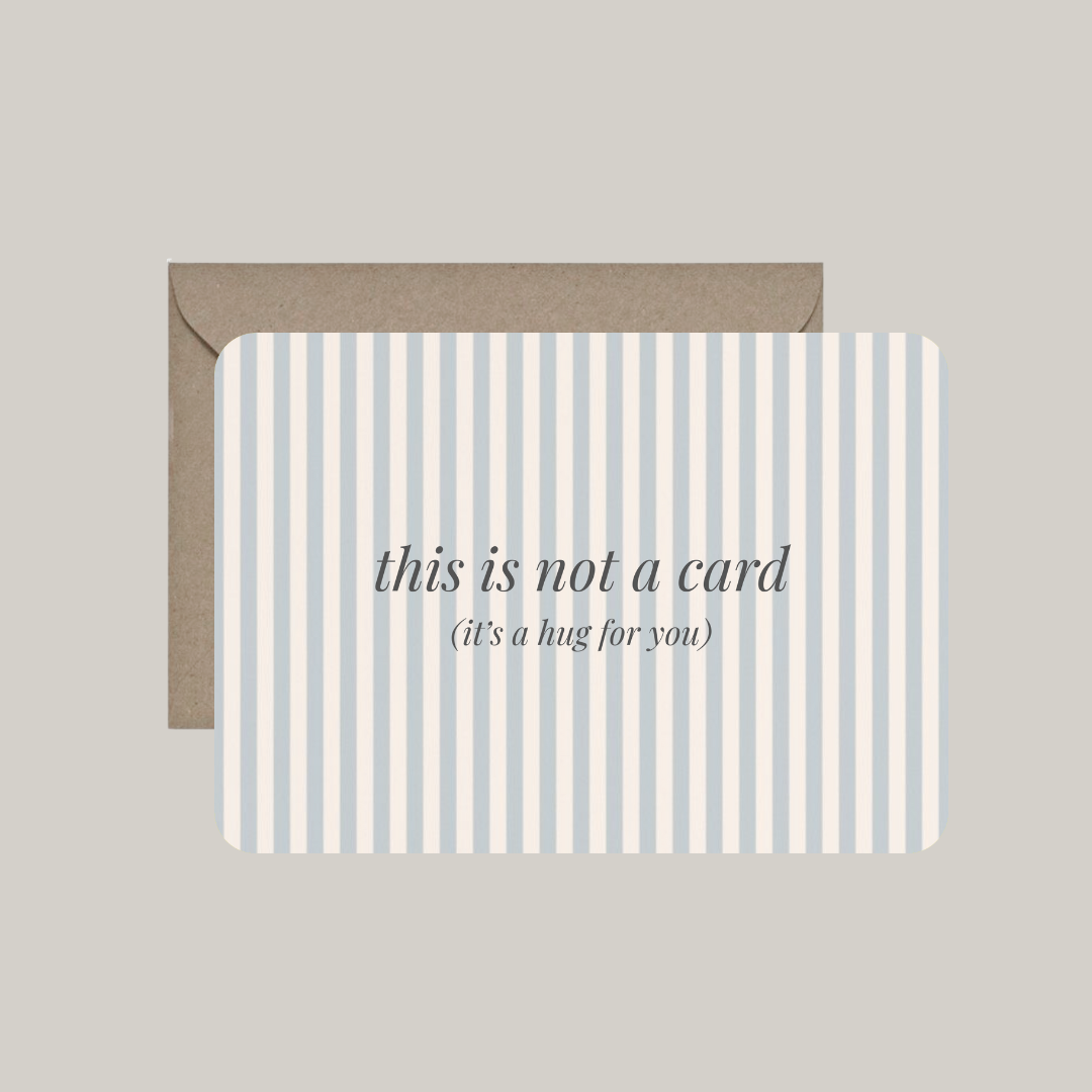 Kaart met envelop | this is not a card (it's a hug for you)