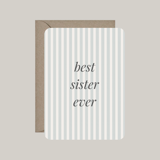 Kaart met envelop | best sister ever