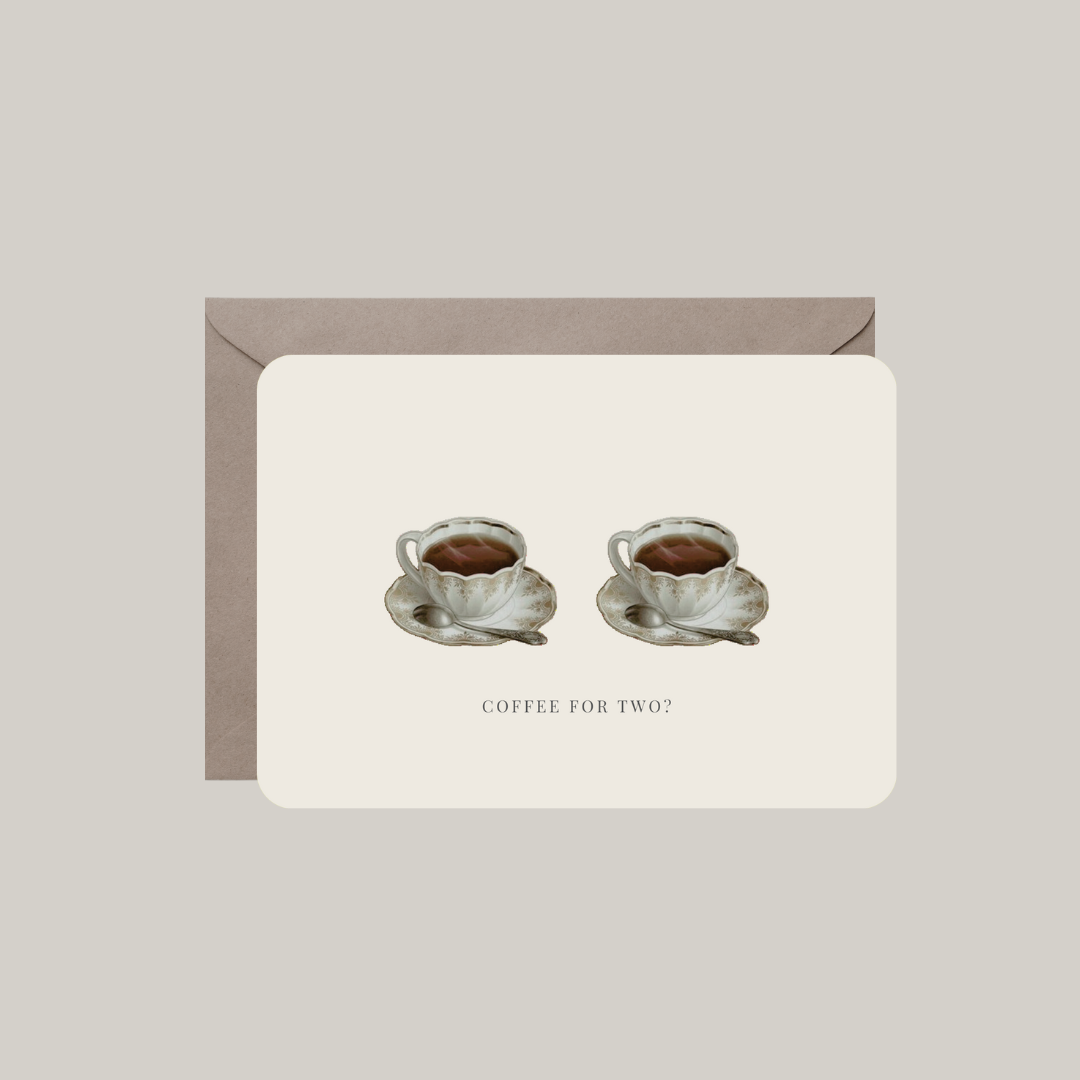 kaart-twee kopjes koffie
