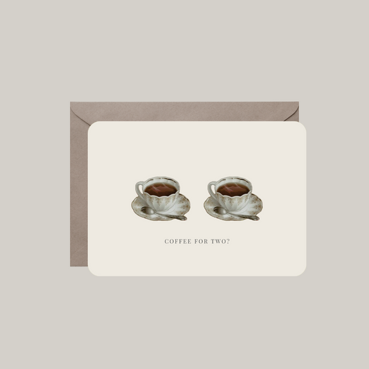 kaart-twee kopjes koffie