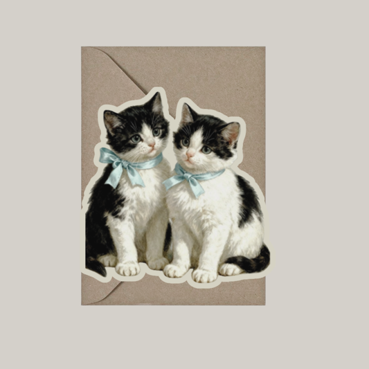 Dubbele kaart met envelop | a purrfect card