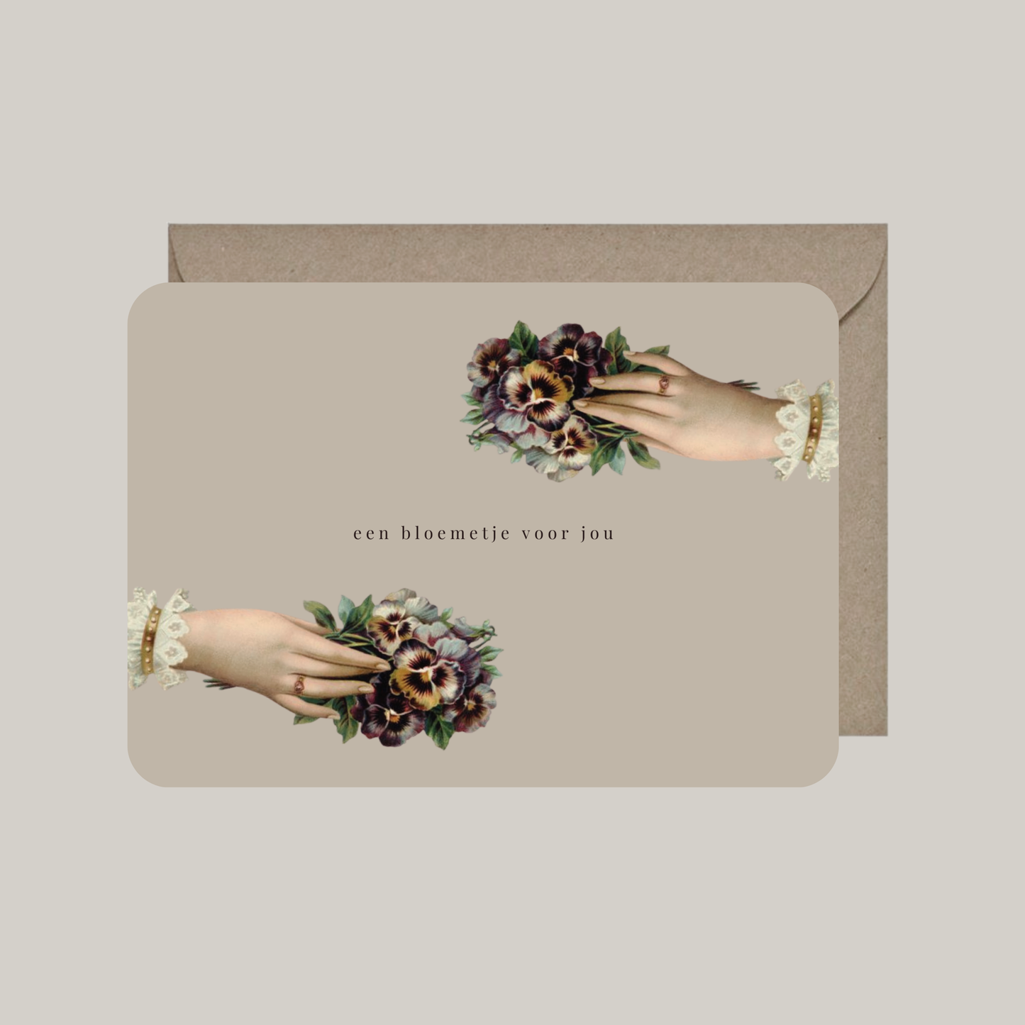 Card with envelope | a flower for you