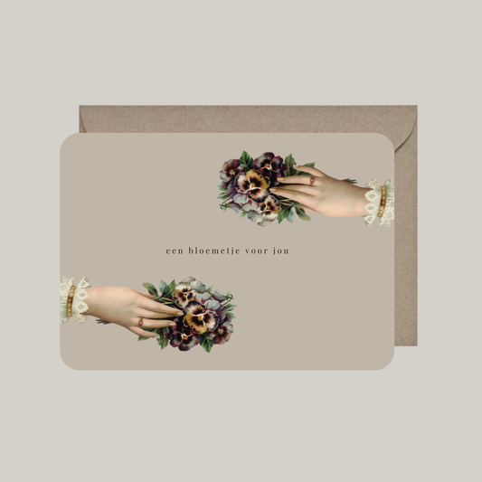 Card with envelope | a flower for you