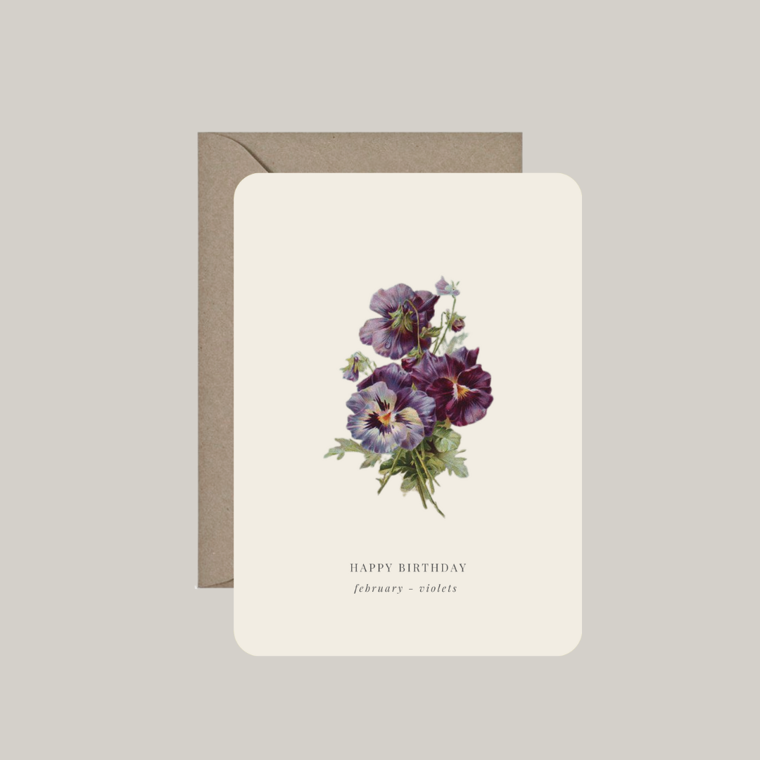 Geboortebloemen | 12 kaarten met envelop