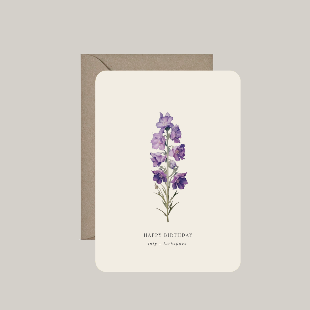 Geboortebloemen | 12 kaarten met envelop