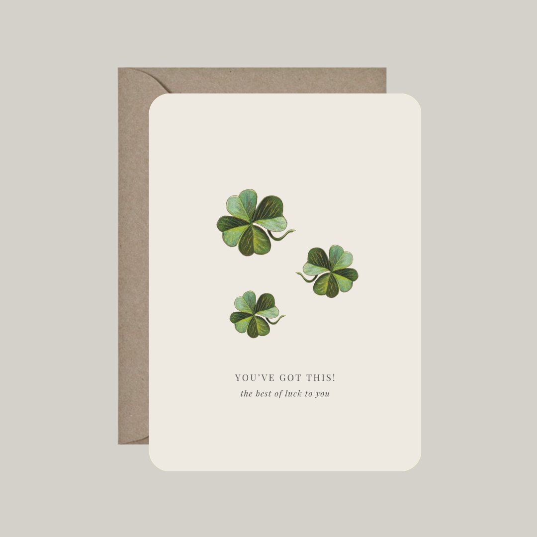 Kaart met envelop | you've got this - the best of luck to you