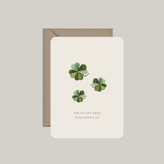 Kaart met envelop | you've got this - the best of luck to you