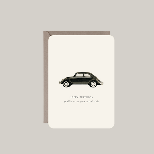 kaart-zwarte auto-vintage