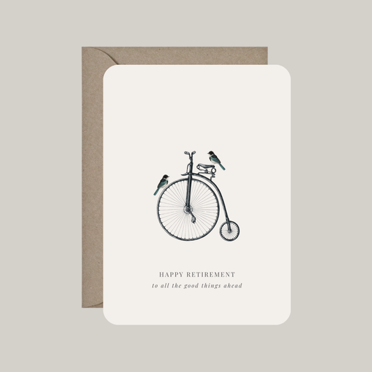 Kaart met envelop | happy retirement - to all the good things ahead