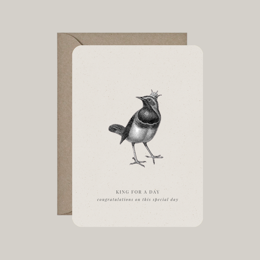 Kaart met envelop | king for a day