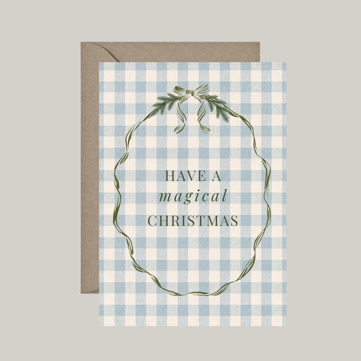 Gevouwen kaart met envelop | have a magical christmas