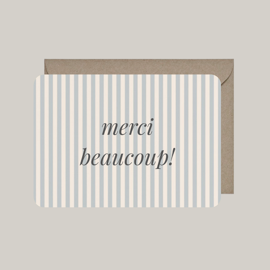 Kaart met envelop | merci beaucoup!