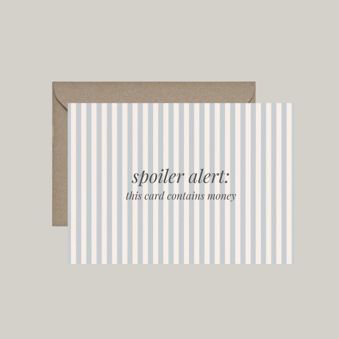 Dubbele kaart met envelop | spoiler alert: this card contains money