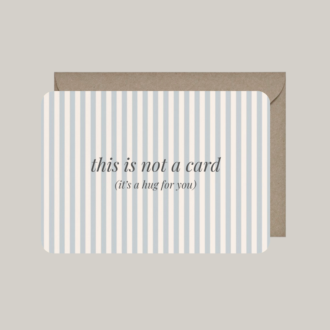Kaart met envelop | this is not a card (it's a hug for you)
