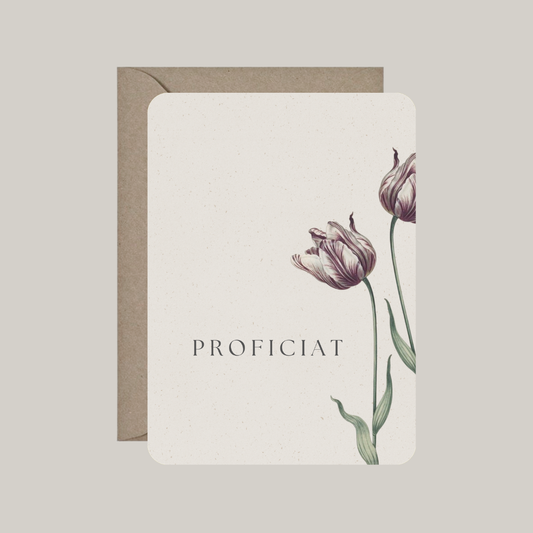 Kaart met envelop | proficiat