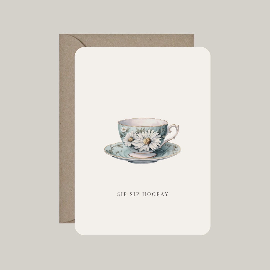 Card with envelope | sip sip hooray