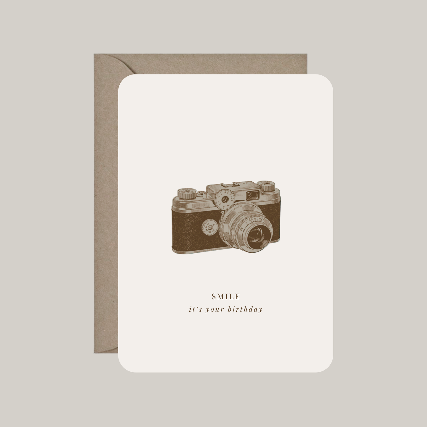Card with envelope | smile, it's your birthday