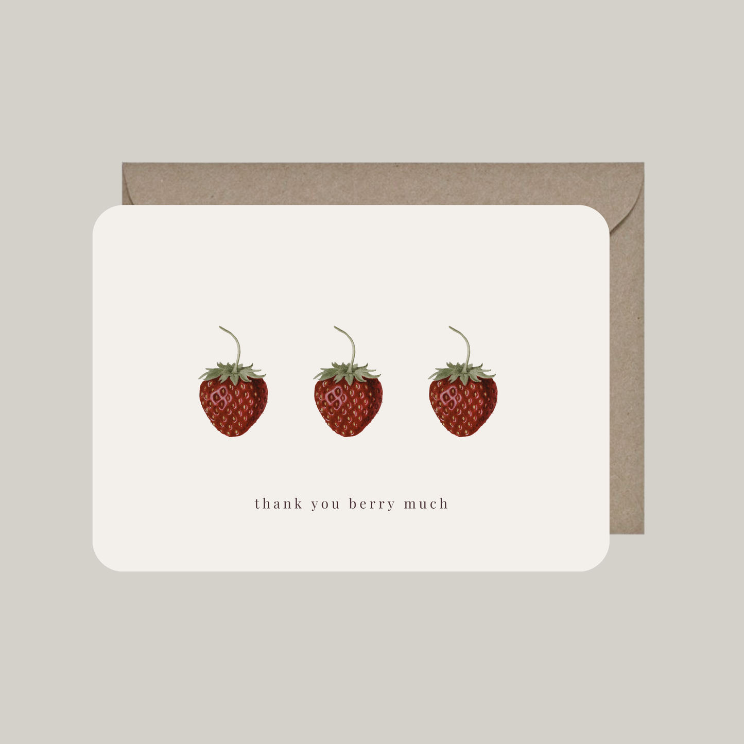 Card with envelope | thank you berry much