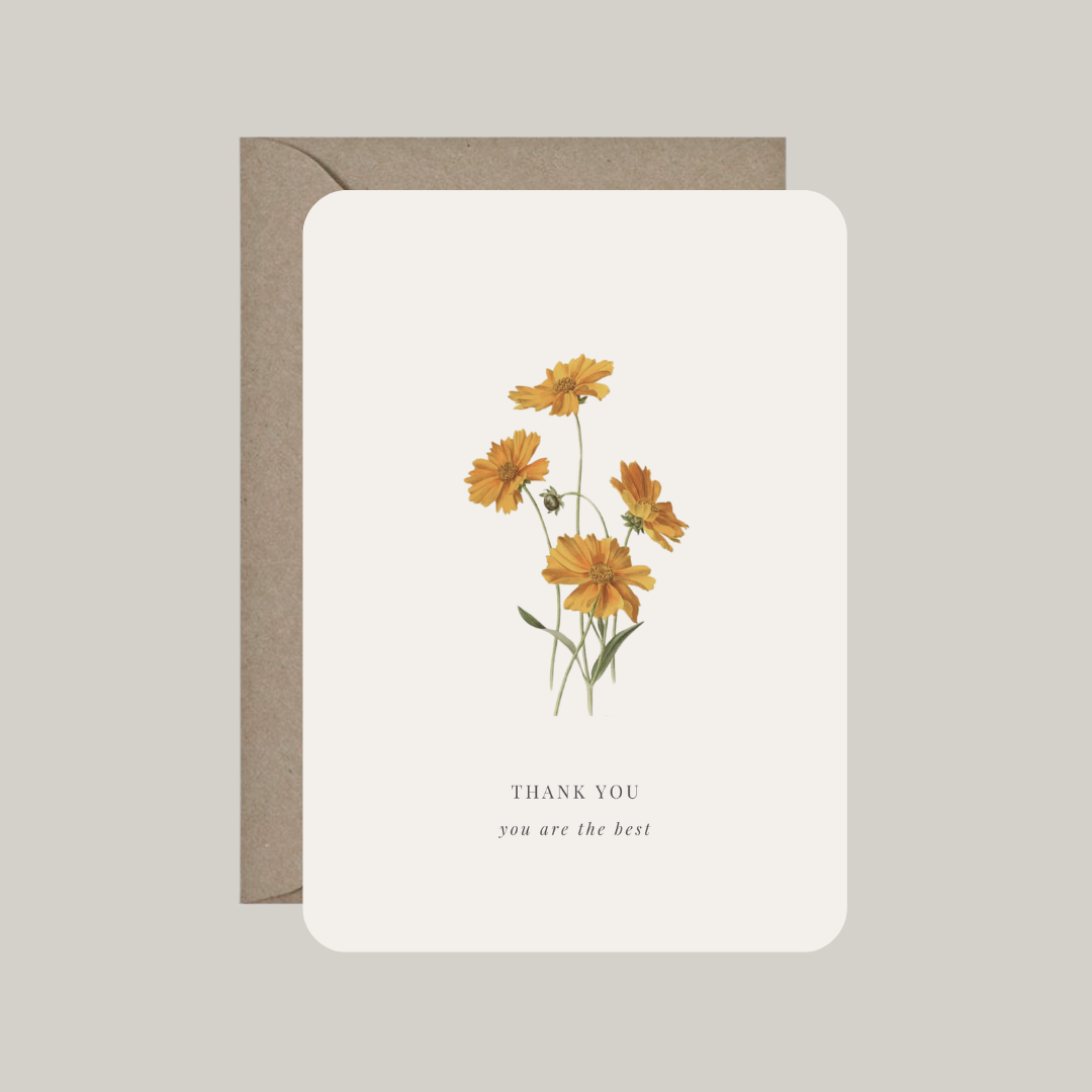 Card with envelope | thank you - you are the best