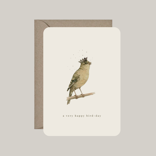 Card with envelope | a very happy bird-day