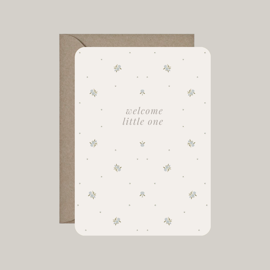 Kaart met envelop | welcome little one