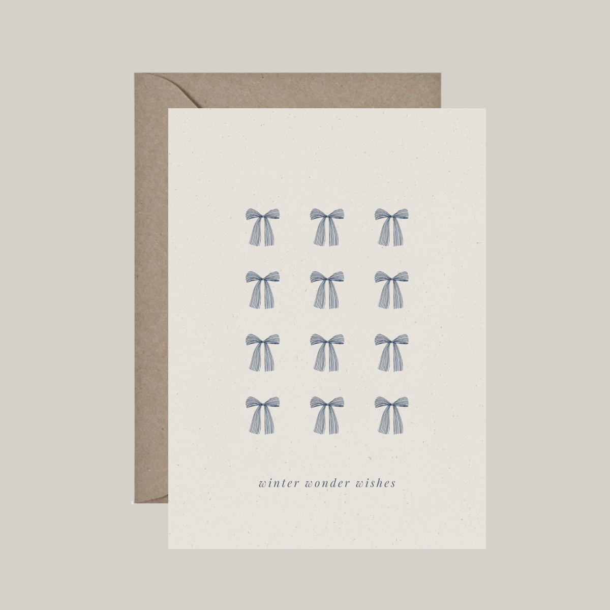 Gevouwen kaart met envelop | winter wonder wishes