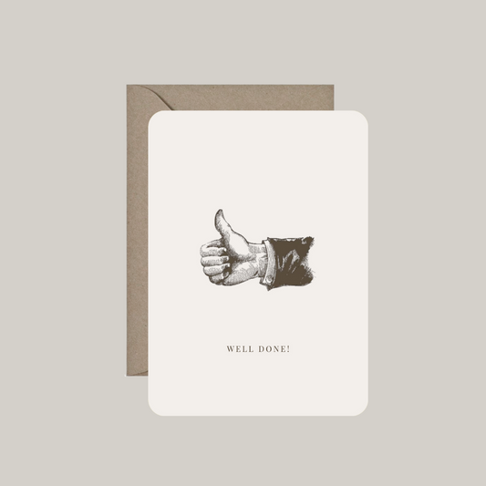 Kaart met envelop | well done!
