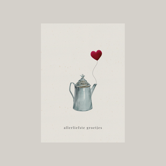 Kaartje met pin | allerliefste groetjes