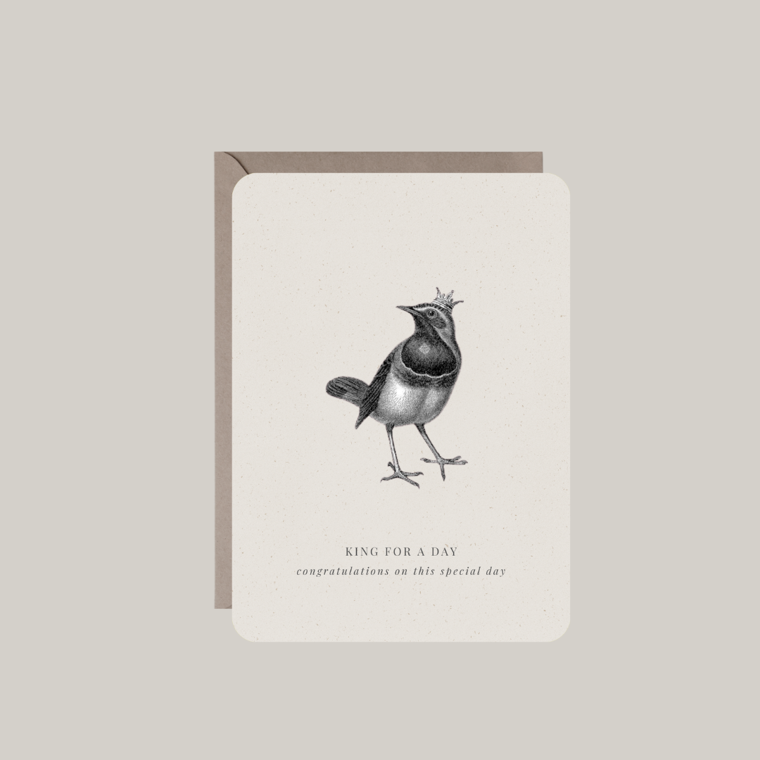 Kaart met envelop | king for a day