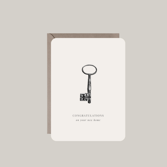 Kaart met envelop | congratulations - on your new home
