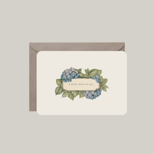 Kaart met envelop | a little note to say