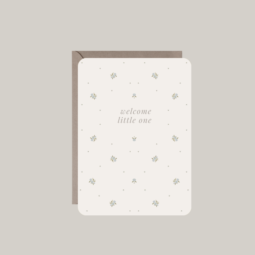 Kaart met envelop | welcome little one