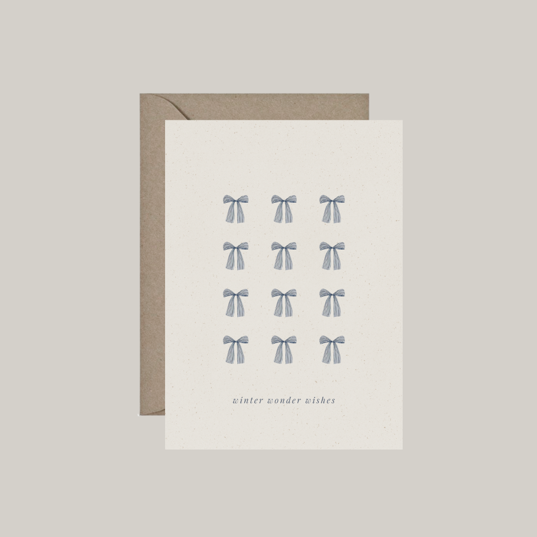 Winter & Kerst | 12 dubbele kaarten met envelop