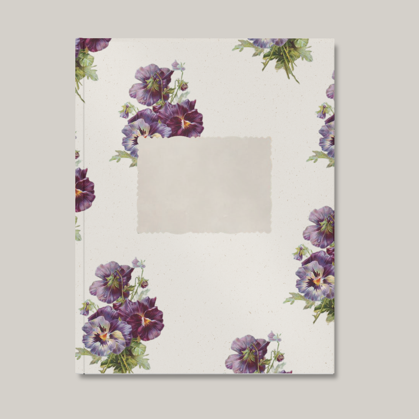 Notitieboekje met lijntjes | viooltjes