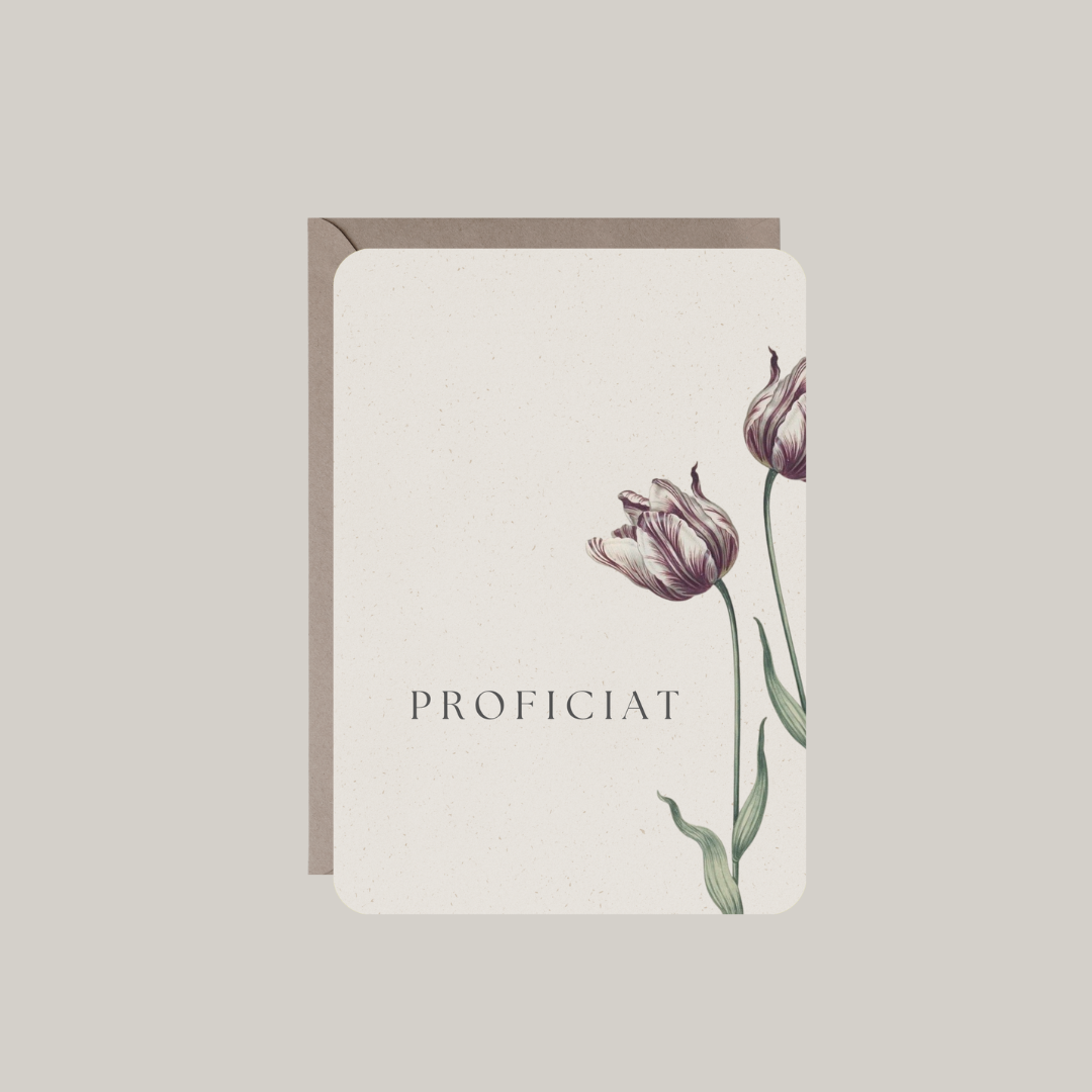 Kaart met envelop | proficiat