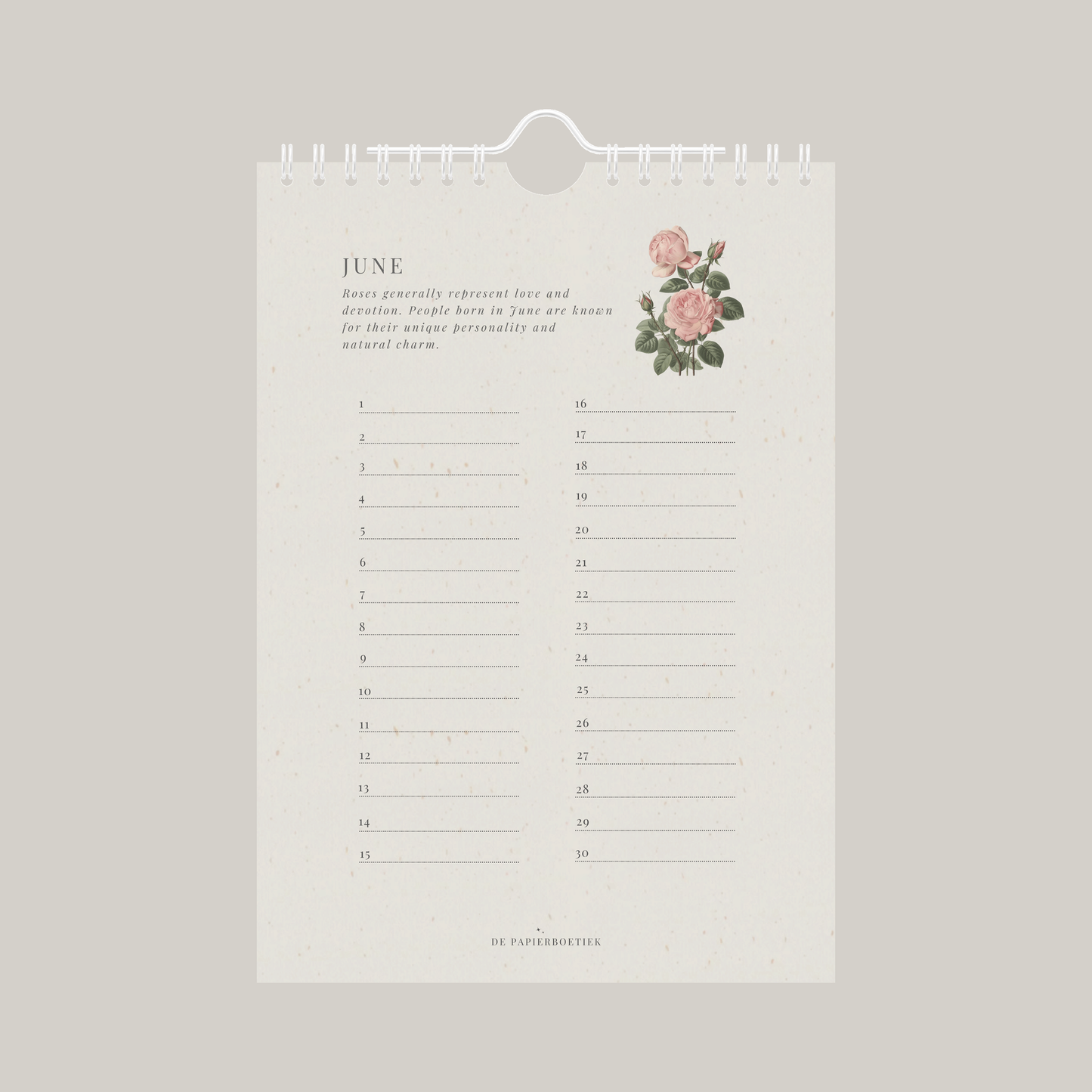 Verjaardagskalender | geboortebloemen
