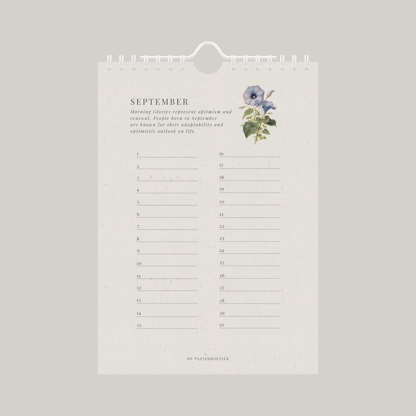 Verjaardagskalender | geboortebloemen